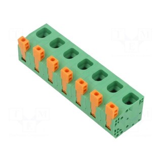 PCB terminal block | angled 90° | 15mm | ways: 7 | on PCBs | 18AWG÷4AWG