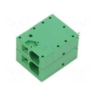 PCB terminal block | straight | 10mm | ways: 2 | on PCBs | 18AWG÷4AWG