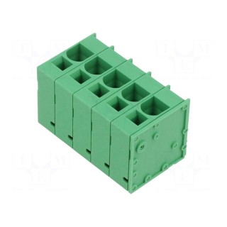 PCB terminal block | angled 90° | 10mm | ways: 5 | on PCBs | 18AWG÷4AWG