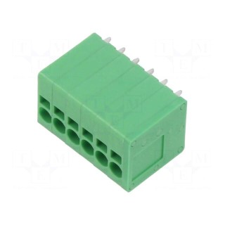 PCB terminal block | straight | 3.5mm | ways: 6 | on PCBs | 24AWG÷16AWG