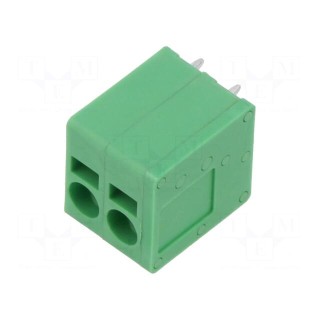 PCB terminal block | straight | 5mm | ways: 2 | on PCBs | 24AWG÷12AWG