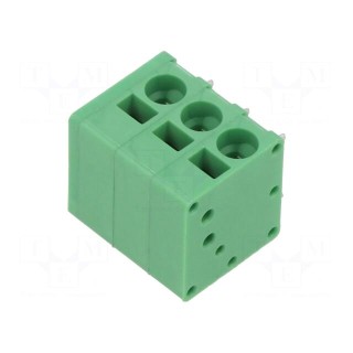 PCB terminal block | angled 90° | 5mm | ways: 3 | on PCBs | 24AWG÷12AWG