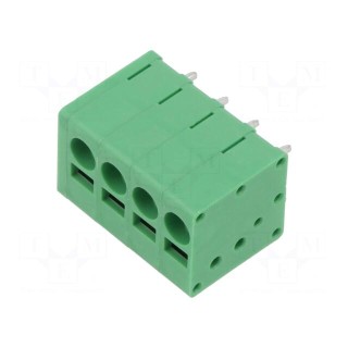 PCB terminal block | straight | 5mm | ways: 4 | on PCBs | 24AWG÷12AWG