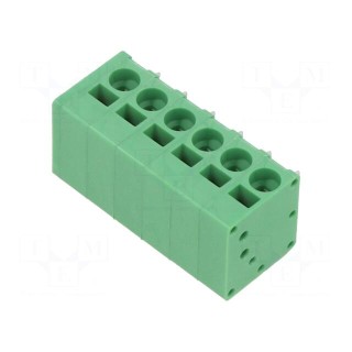 PCB terminal block | angled 90° | 5mm | ways: 6 | on PCBs | 24AWG÷12AWG