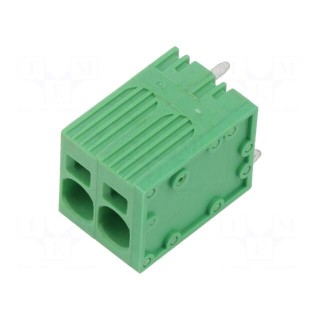 PCB terminal block | straight | 7.5mm | ways: 2 | on PCBs | 24AWG÷8AWG