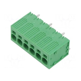 PCB terminal block | straight | 7.5mm | ways: 6 | on PCBs | 24AWG÷8AWG
