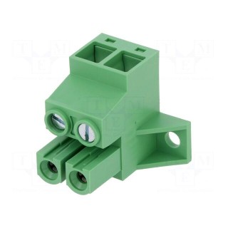 Pluggable terminal block | 10.16mm | ways: 2 | angled 90° | socket