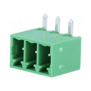 Pluggable terminal block | 3.5mm | ways: 3 | angled 90° | socket | male