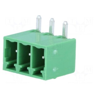 Pluggable terminal block | 3.5mm | ways: 3 | angled 90° | socket | male