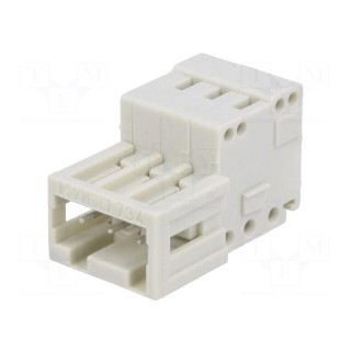 Pluggable terminal block | 3.5mm | ways: 3 | straight | plug | male