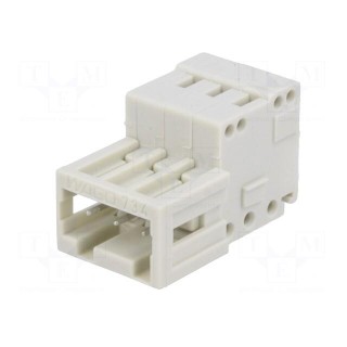Pluggable terminal block | 3.5mm | ways: 3 | straight | plug | male