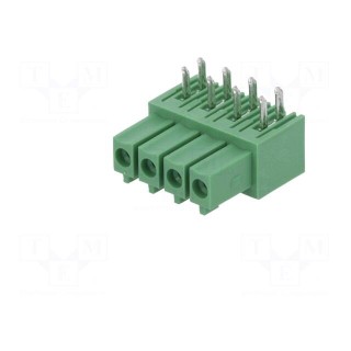 Pluggable terminal block | 3.5mm | ways: 4 | angled 90° | socket | THT
