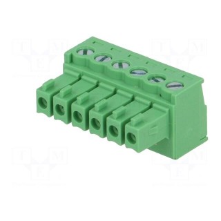 Pluggable terminal block | 3.5mm | ways: 6 | straight | plug | female