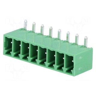 Pluggable terminal block | 3.5mm | ways: 8 | angled 90° | socket | male