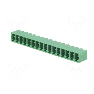 Pluggable terminal block | 3.81mm | ways: 16 | straight | socket | male