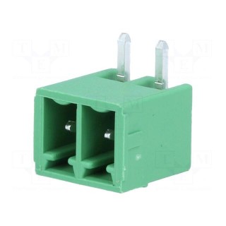 Pluggable terminal block | 3.81mm | ways: 2 | angled 90° | socket