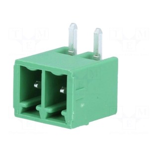 Pluggable terminal block | 3.81mm | ways: 2 | angled 90° | socket