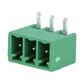 Pluggable terminal block | 3.81mm | ways: 3 | angled 90° | socket