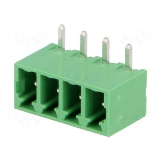 Pluggable terminal block | 3.81mm | ways: 4 | angled 90° | socket