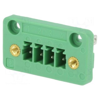 Pluggable terminal block | 3.81mm | ways: 4 | straight | socket | male