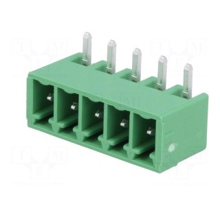 Pluggable terminal block | 3.81mm | ways: 5 | angled 90° | socket