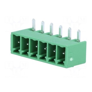 Pluggable terminal block | 3.81mm | ways: 6 | angled 90° | socket