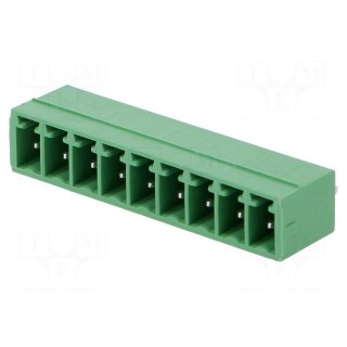 Pluggable terminal block | 3.81mm | ways: 9 | straight | socket | male