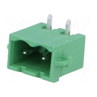 Pluggable terminal block | 5.08mm | ways: 2 | angled 90° | socket