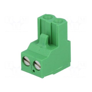 Pluggable terminal block | 5.08mm | ways: 2 | straight | plug | female