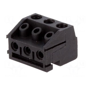 Pluggable terminal block | 5mm | angled 90° | terminal block | black