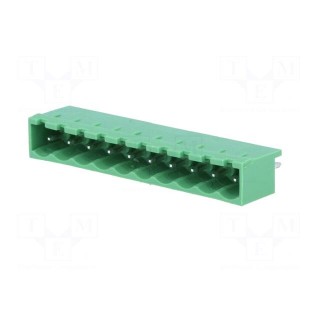 Pluggable terminal block | 5mm | ways: 10 | straight | socket | male