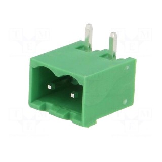 Pluggable terminal block | 5mm | ways: 2 | angled | socket | male | THT