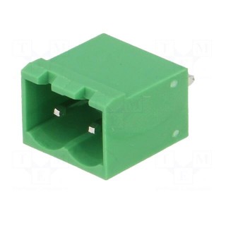 Pluggable terminal block | 5mm | ways: 2 | straight | socket | male