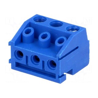 Pluggable terminal block | 5mm | ways: 3 | angled 90° | female | 1.5mm2