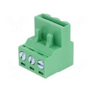Pluggable terminal block | 5mm | ways: 3 | straight | plug | female
