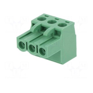 Pluggable terminal block | 5mm | ways: 3 | straight | plug | female