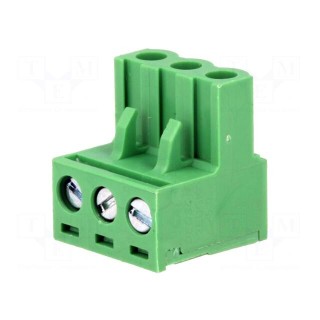 Pluggable terminal block | 5mm | ways: 3 | straight | plug | female