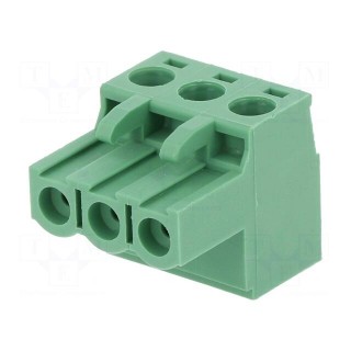 Pluggable terminal block | 5mm | ways: 3 | straight | plug | female