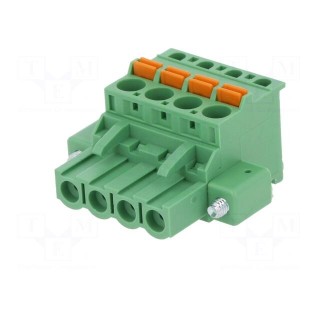 Pluggable terminal block | 5mm | ways: 4 | angled 90° | plug | female