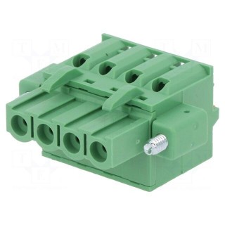 Pluggable terminal block | 5mm | ways: 4 | straight | plug | female