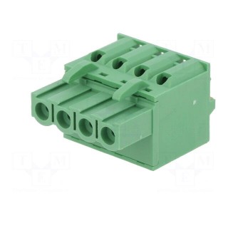 Pluggable terminal block | 5mm | ways: 4 | straight | plug | female