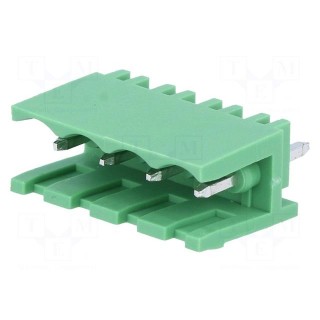 Pluggable terminal block | 5mm | ways: 4 | straight | socket | male