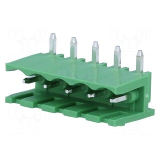 Pluggable terminal block | 5mm | ways: 5 | angled 90° | socket | male