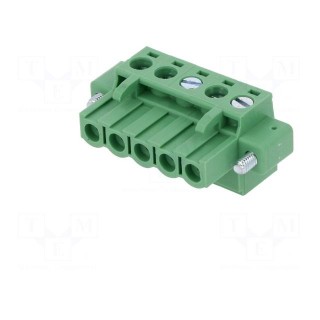 Pluggable terminal block | 5mm | ways: 5 | straight | plug | female