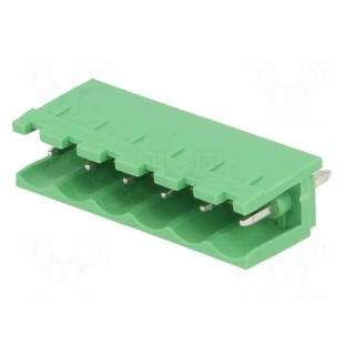 Pluggable terminal block | 5mm | ways: 6 | straight | socket | male