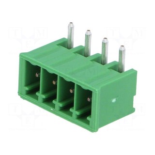 Pluggable terminal block | Contacts ph: 3.5mm | ways: 4 | angled 90°