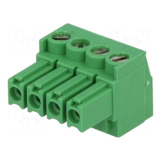 Pluggable terminal block | Contacts ph: 3.5mm | ways: 4 | straight