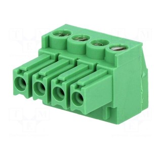 Pluggable terminal block | Contacts ph: 3.5mm | ways: 4 | straight