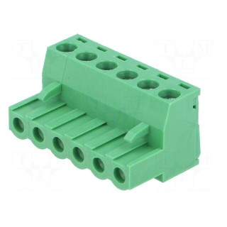 Pluggable terminal block | Contacts ph: 5.08mm | ways: 6 | straight