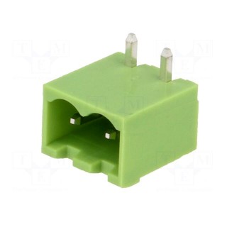 Pluggable terminal block | Contacts ph: 5mm | ways: 2 | angled 90°